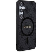Guess 4G Classic Logo Back Cover Magnet Samsung Galaxy S24 Plus - Schwarz