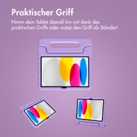 imoshion Schutzhülle mit Handgriff kindersicher Apple iPad 11 (2025) 11 Zoll A16 / iPad 10 (2022) 10.9 Zoll - Lila
