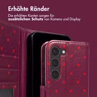 imoshion Design Klapphülle Samsung Galaxy S23 - Crush Check Coral Dust