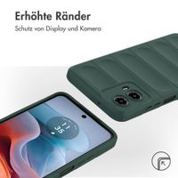 imoshion EasyGrip Back Cover für das Motorola Moto G34 - Dunkelgrün