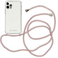 imoshion Transparentes Backcover mit Band Apple iPhone 12 (Pro) - Rosé gold
