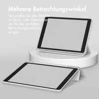 Accezz Smarte Klapphülle aus Silikon Apple iPad 9 (2021) 10.2 Zoll / iPad 8 (2020) 10.2 Zoll / iPad 7 (2019) 10.2 Zoll - Grau