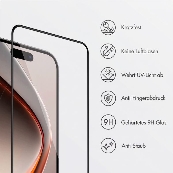 Accezz Gehärtetes Glas Displayschutz mit Applikator - 2-Pack Apple iPhone Duo
