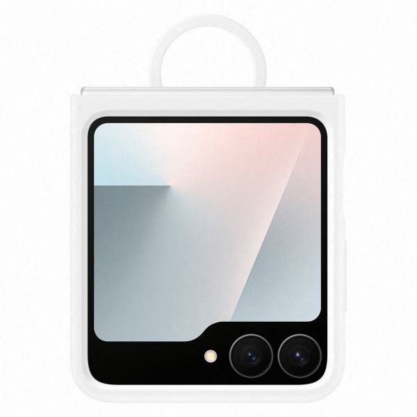 Samsung Original Silikon Cover Ring Samsung Galaxy Z Flip 6 / Flip 7 FE - White