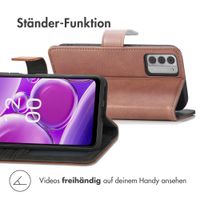 imoshion Luxuriöse Klapphülle Nokia G42 - Braun