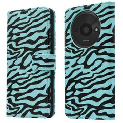 imoshion Design Klapphülle Xiaomi Redmi A3 - Black Blue Stripes