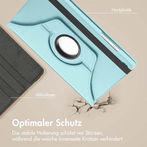 imoshion 360° drehbare Klapphülle Samsung Galaxy Tab S6 Lite (2020/2022/2024)  - Hellblau