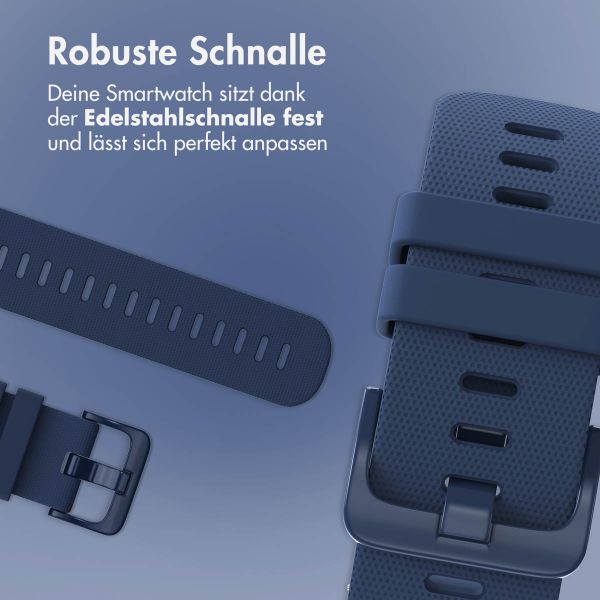 imoshion Sport-Silikonarmband mit Schnalle für das Samsung Galaxy Watch 7 40/44 mm - Dunkelblau
