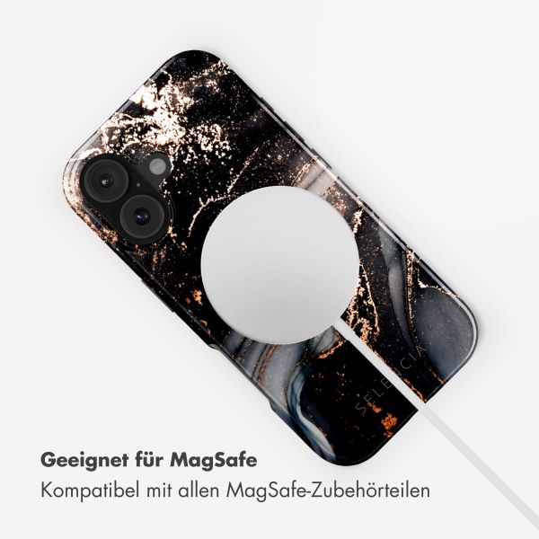 Selencia Vivid Rückabdeckung mit MagSafe Apple iPhone 17 - Chic Marble Black
