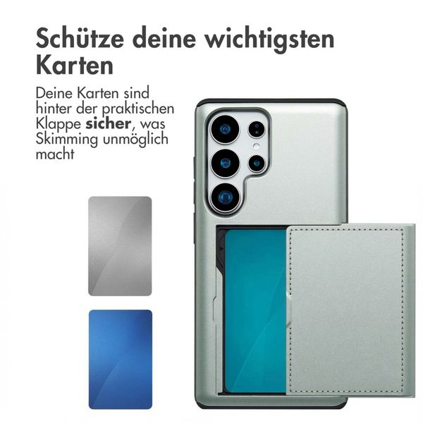 imoshion Backcover mit Kartenfach Samsung Galaxy S25 Ultra - Grün