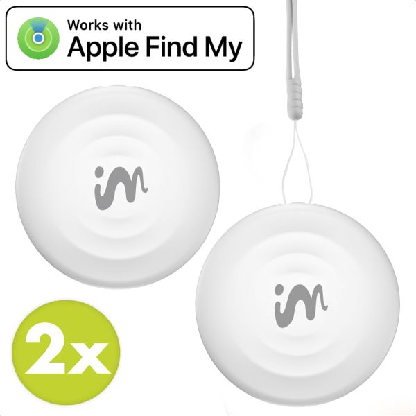 imoshion Mini Tag - Bluetooth-Tracker für iOS - 2 pack - Weiß