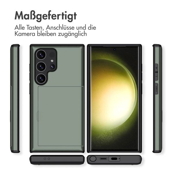 imoshion Backcover mit Kartenfach für das Samsung Galaxy S24 Ultra - Dunkelgrün