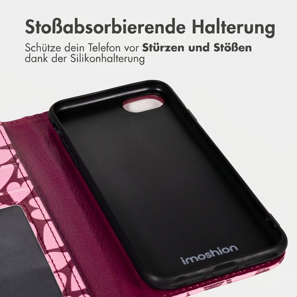 imoshion Design Klapphülle Apple iPhone SE (2022 / 2020) / 8 / 7 / 6(s) - Hearty Blush