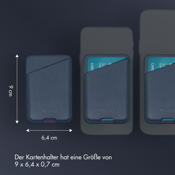 Accezz Leather Cardholder MagSafe - Kartenhalter mit MagSafe - Nightfall Blue