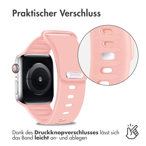 imoshion Silikonband für das Apple Watch Series 1-9 / SE - 38/40/41 mm / Series 10 - 42 mm - Rosa