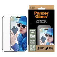 PanzerGlass Screen Protector Aluminiumrahmen Ultra Wide Fit mit Applikator Apple iPhone 16 Pro
