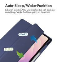 imoshion Trifold Hardcase Klapphülle Samsung Galaxy Tab S11 - Dunkelblau