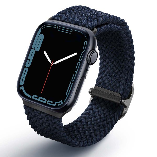 Uniq Aspen Geflochtenes Armband für die Apple Watch Series 1 bis 10 / SE / Ultra (2) (44/45/46/49 mm) - Oxford-Blau