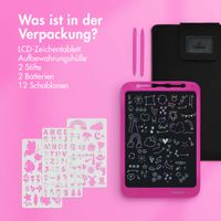 imoshion LCD-Zeichentablett für Kinder - Mit Farbbildschirm und 2 Stiften - Hot Pink