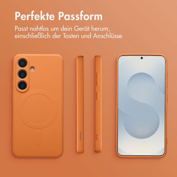 imoshion Color Back Cover mit MagSafe Samsung Galaxy S25 Plus - Neon Orange