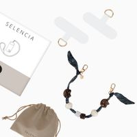 Selencia Satin Stone-Handykette - Blue