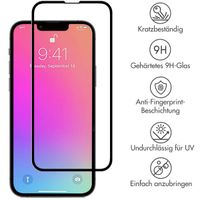 Selencia Premium Screen Protector aus gehärtetem Glas für das iPhone 13 / 13 Pro / 14 - Schwarz