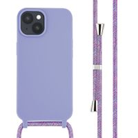imoshion Silikonhülle mit Band für das Apple iPhone 15 - Violett