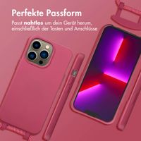 imoshion Color Backcover mit abnehmbarem Handykette und MagSafe Apple iPhone 13 Pro - Raspberry