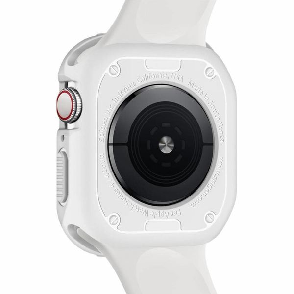 Spigen Rugged Armor™ Case für die Apple Watch Series 4-6 / SE - 44 mm - Weiß