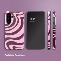 Selencia Vivid Back Cover Samsung Galaxy A57 (5G) - Wavy Swirl Pink Plum
