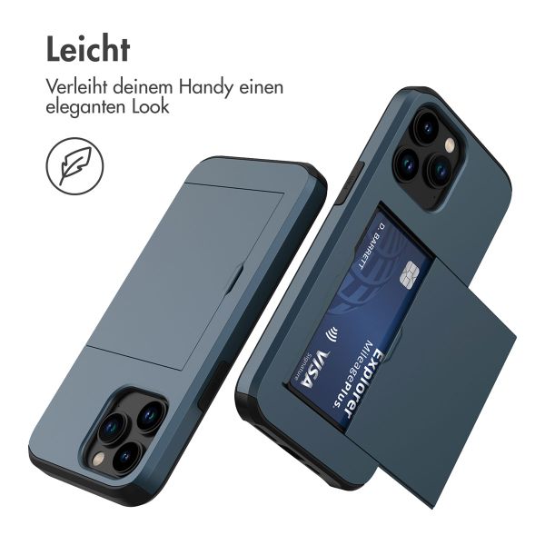 imoshion Backcover mit Kartenfach Apple iPhone 14 Pro - Dunkelblau