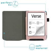 imoshion Vegan Leather Klapphülle Pocketbook Verse / Verse Pro / Verse Pro Color / Vivlio Light / Light HD - Rosé gold