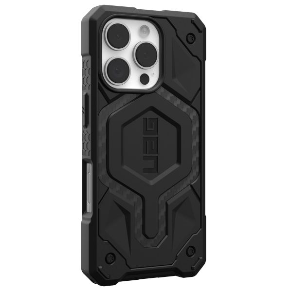 UAG Monarch Backcover für das Apple iPhone 16 Pro - Carbon Fiber