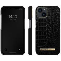 iDeal of Sweden Atelier Backcover für das Apple iPhone 14 - Neo Noir Croco