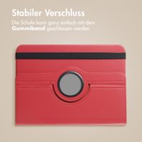 imoshion 360° drehbare Klapphülle Samsung Galaxy Tab A11 Plus - Rot
