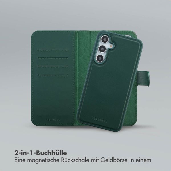 Selencia Olyn Abnehmbare Bookcase mit MagSafe Samsung Galaxy A35 / A55 - Grün