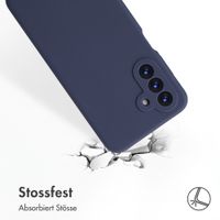 Accezz Liquid Silikoncase Samsung Galaxy A18 (4G) - Dunkelblau