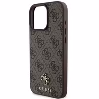 Guess 4G Metal Logo Back Cover MagSafe Apple iPhone 16 Pro - Braun