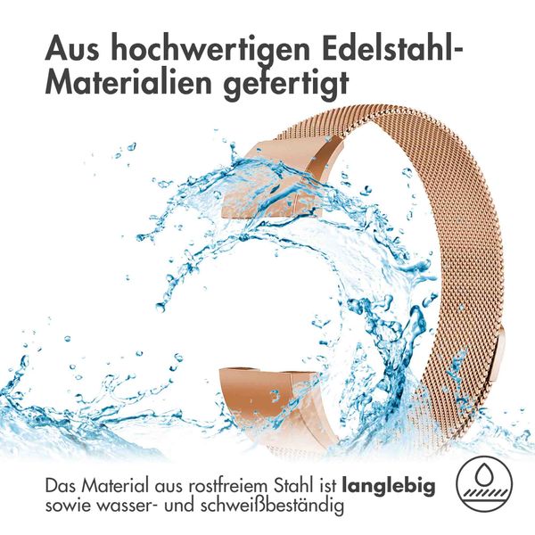 imoshion Mailändische Magnetarmband für das Fitbit Charge 2 - Größe S - Rose Gold