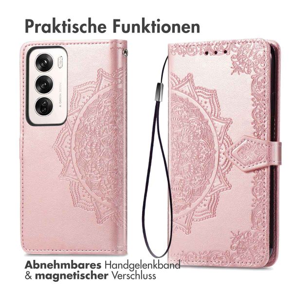 imoshion Mandala Klapphülle Oppo Reno 12 Pro - Rosé gold