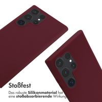 imoshion Silikonhülle mit Band für das Samsung Galaxy S23 Ultra - Dunkelrot