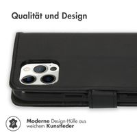 imoshion Luxuriöse Klapphülle Apple iPhone 12 Pro Max - Schwarz