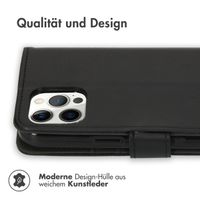 imoshion Luxuriöse Klapphülle iPhone 12 Pro Max - Schwarz