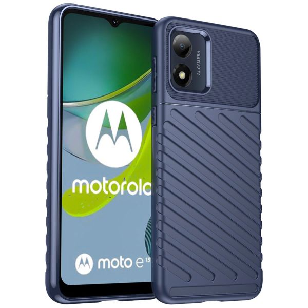 imoshion Thunder Backcover für das Motorola Moto E13 - Dunkelblau