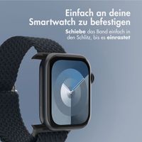 imoshion Gewebtes Nylonarmband für das Apple Watch Series 1 bis 11 / SE / Ultra (44/45/46/49 mm) - Dunkelgrau