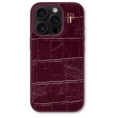 iDeal of Sweden MagSafe-Hülle aus veganem Leder Apple iPhone 16 Pro Max - Fine Wine Croco