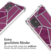 imoshion Design Hülle mit Band Samsung Galaxy A51 - Bordeaux Graphic