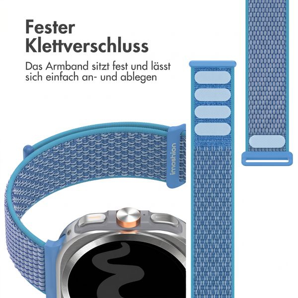 imoshion Nylonarmband für Samsung Galaxy Watch Ultra (2024/2025) - Marine Blue
