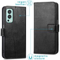 imoshion Luxuriöse Klapphülle OnePlus Nord 2 - Schwarz