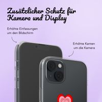 Personalisierte Hülle mit Herz iPhone 13 - Transparent